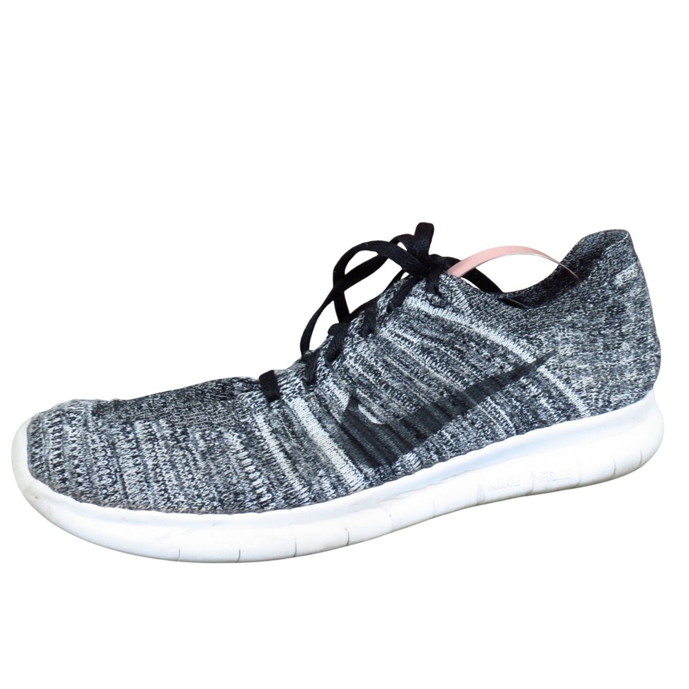 Nike Free RN Flyknit Women's Running Shoes Size 7.5 Oreo Knit Lightweight